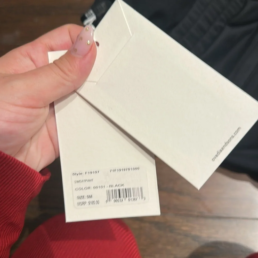 NWT Ovadia cursive logo men's‎ sweatpants
